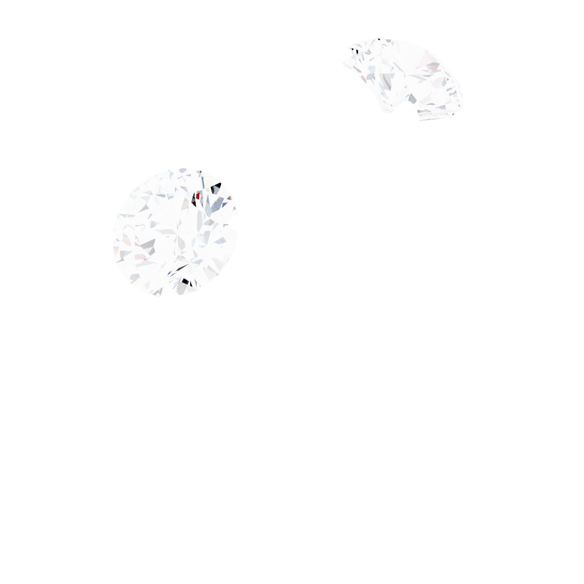 Charles & Colvard Moissanite® & Natural Diamond Engagement Ring  