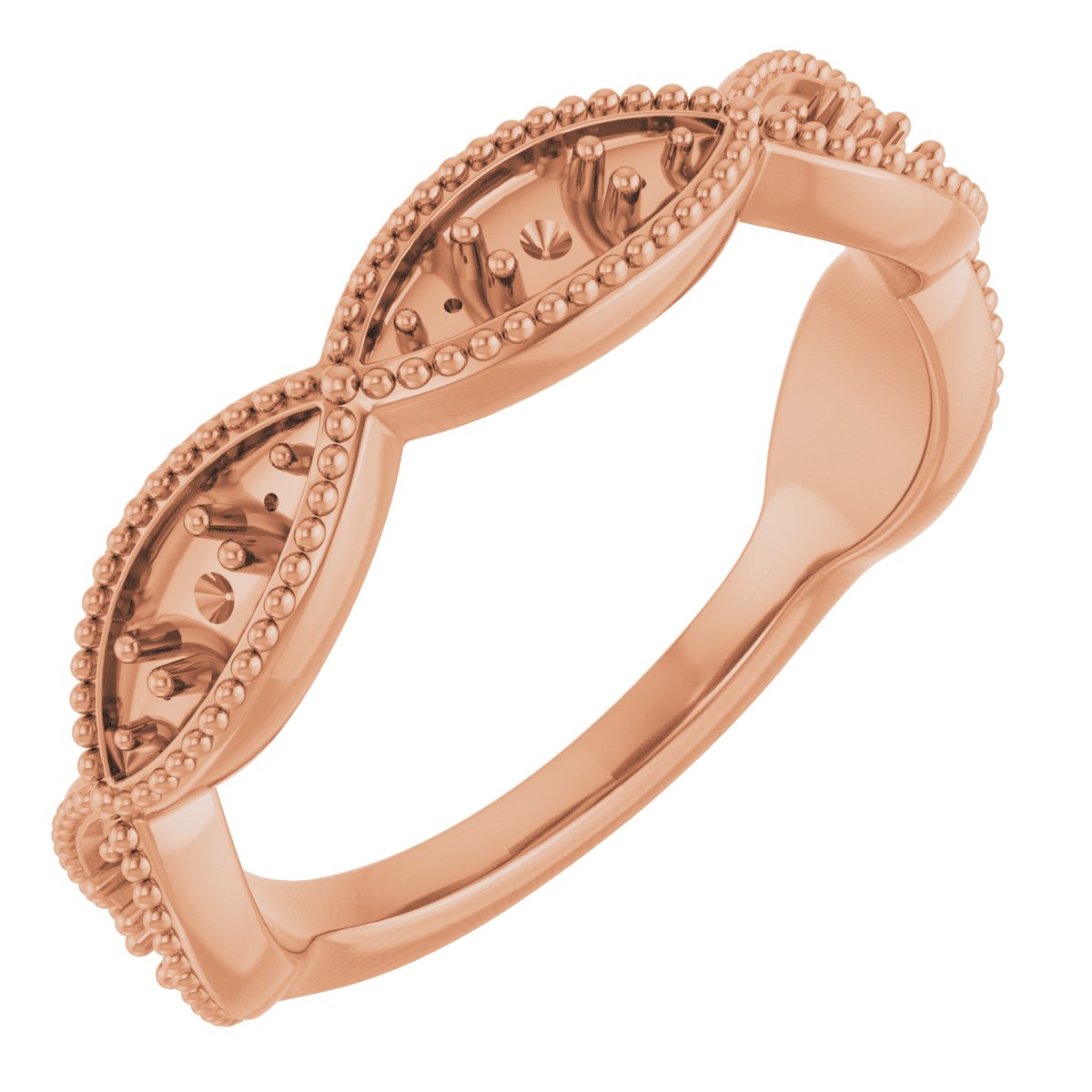 14K Rose 1/2 CTW Diamond Anniversary Band  