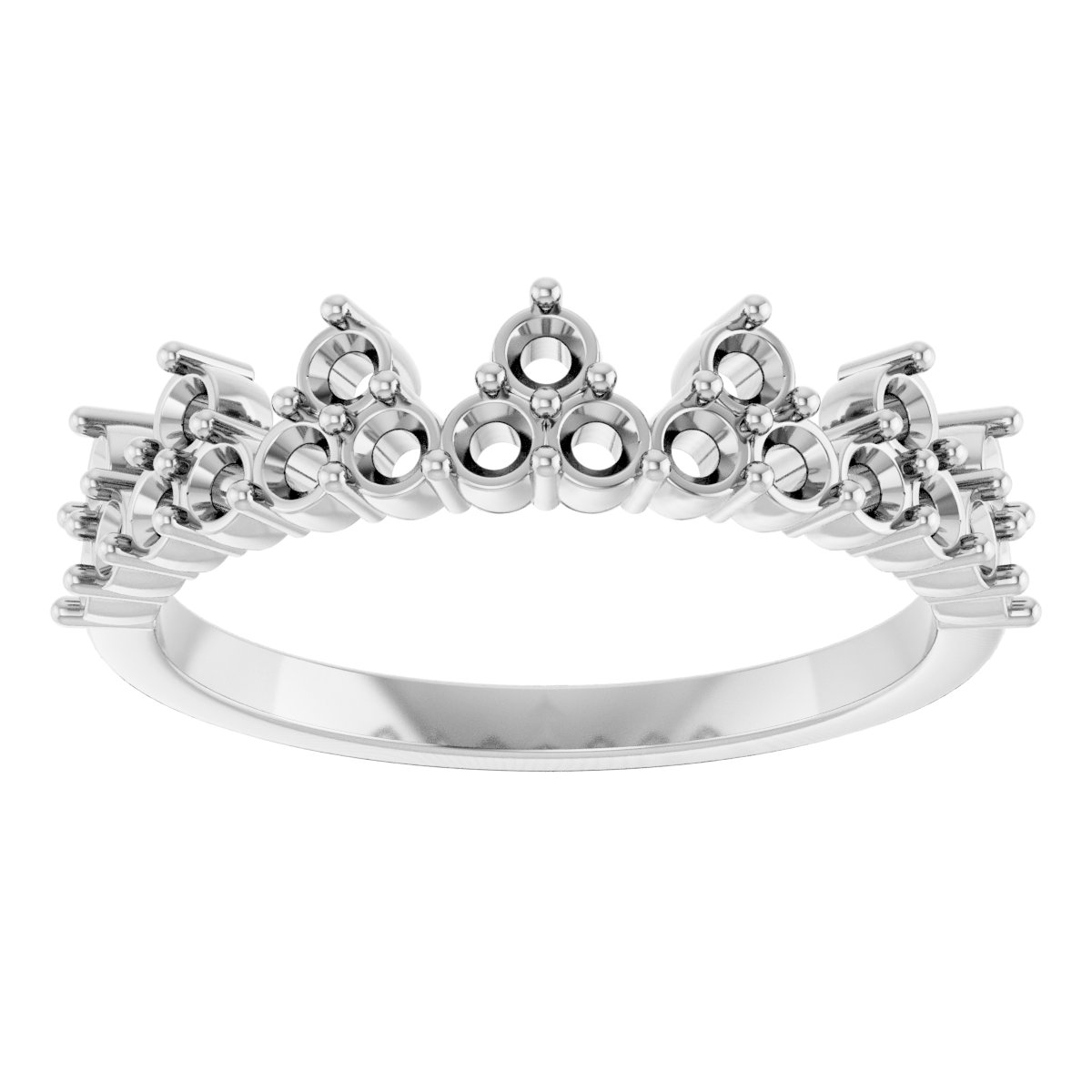 14K White 5/8 CTW Lab-Grown Diamond Stackable Ring