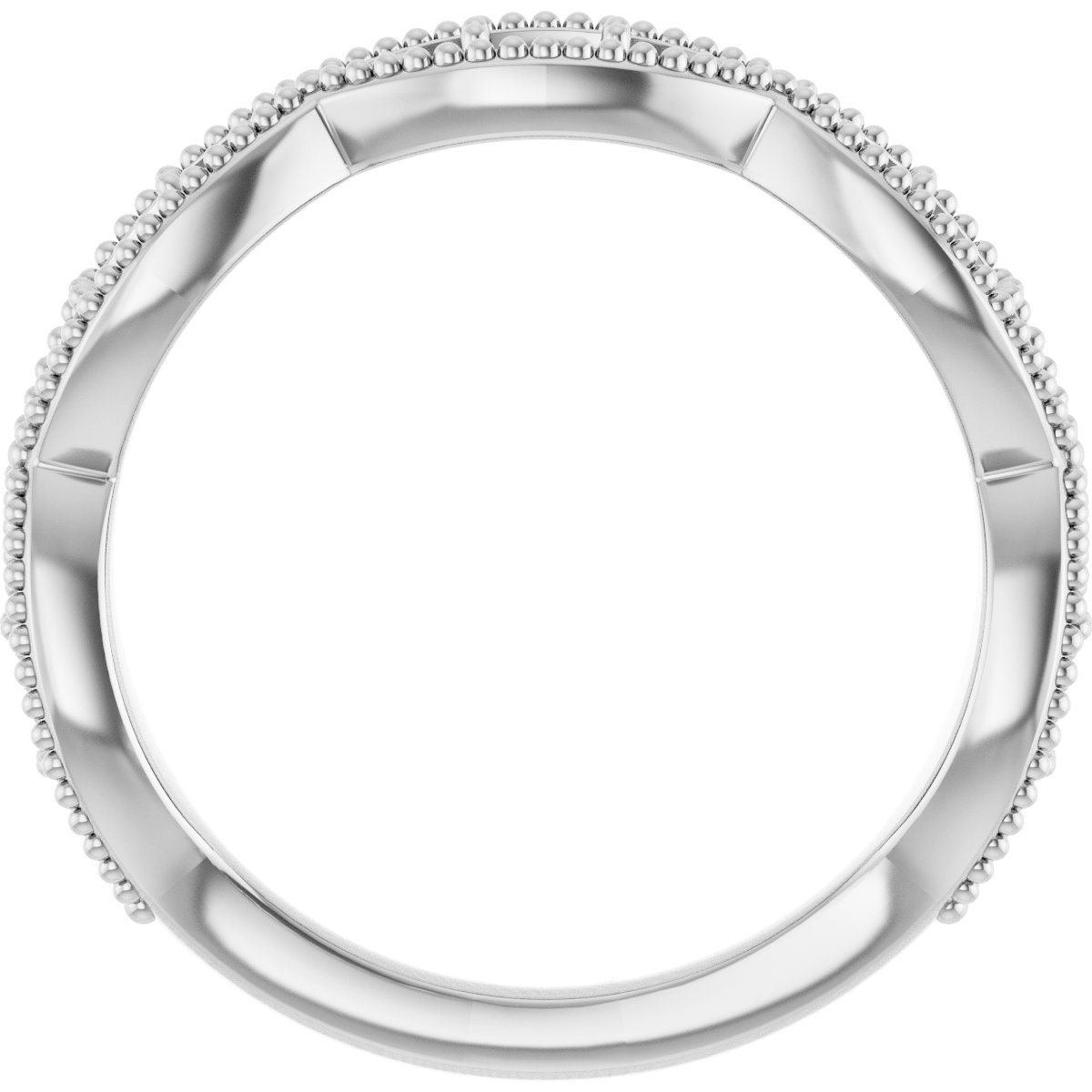 14K White 1/2 CTW Diamond Anniversary Band  