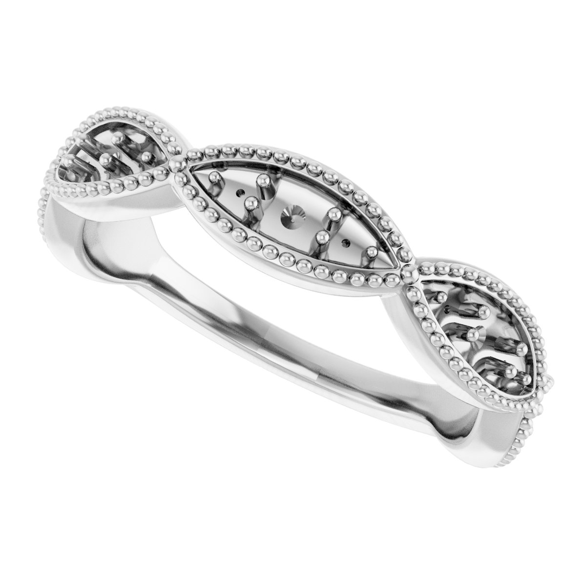 14K White 1/2 CTW Diamond Anniversary Band  