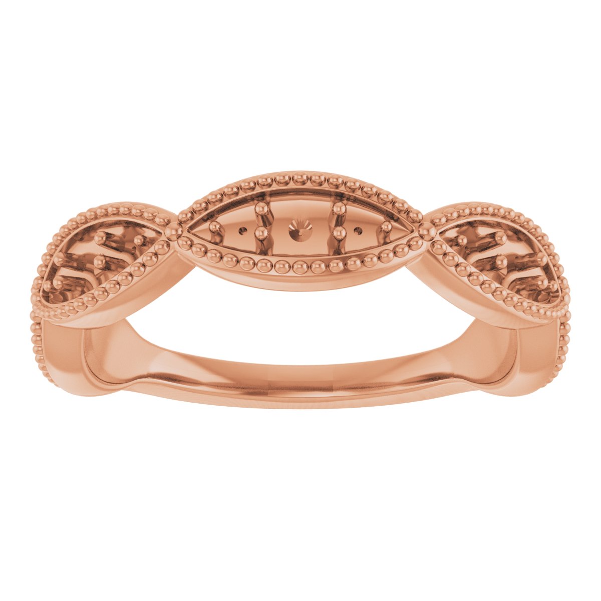 14K Rose 1/2 CTW Diamond Anniversary Band  