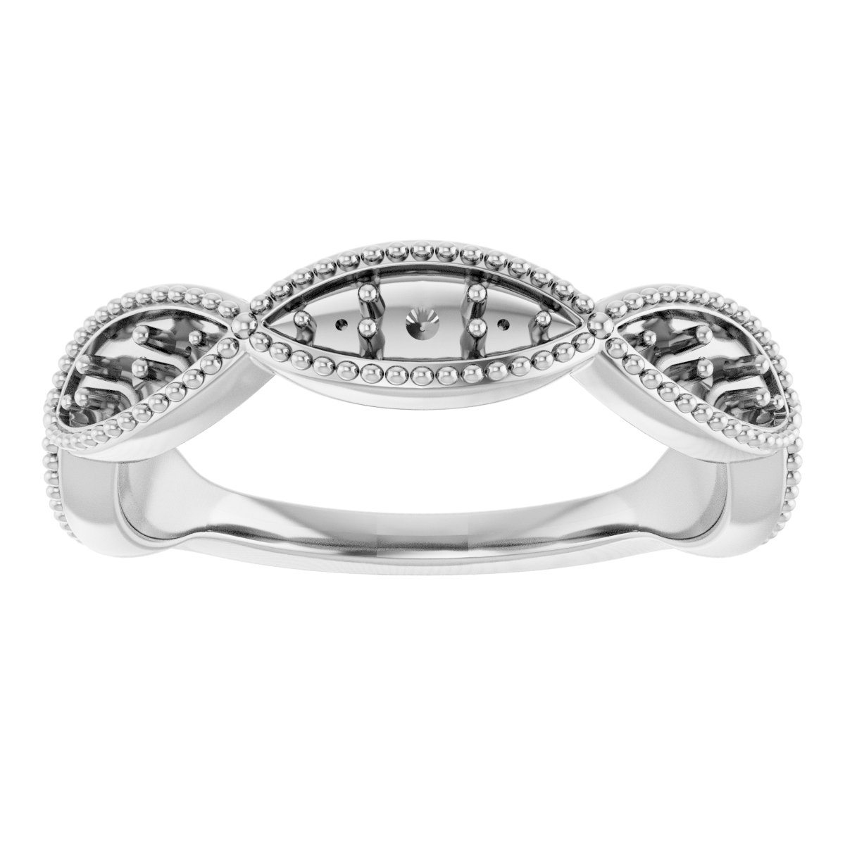 14K White 1/2 CTW Diamond Anniversary Band  