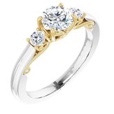 Three-Stone Engagement Ring or Band    