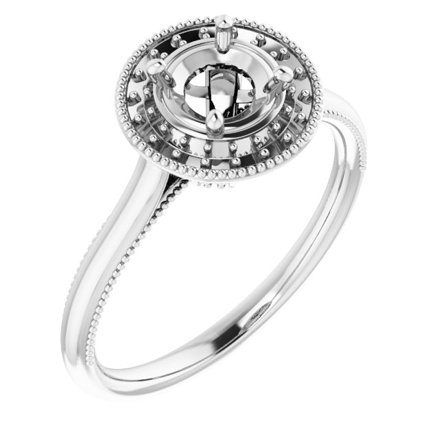 Halo-Style Engagement Ring