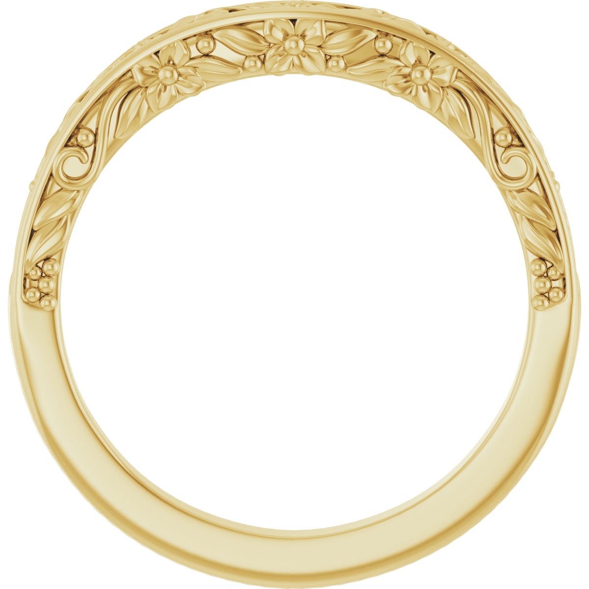 14K Yellow Gold Matching Band