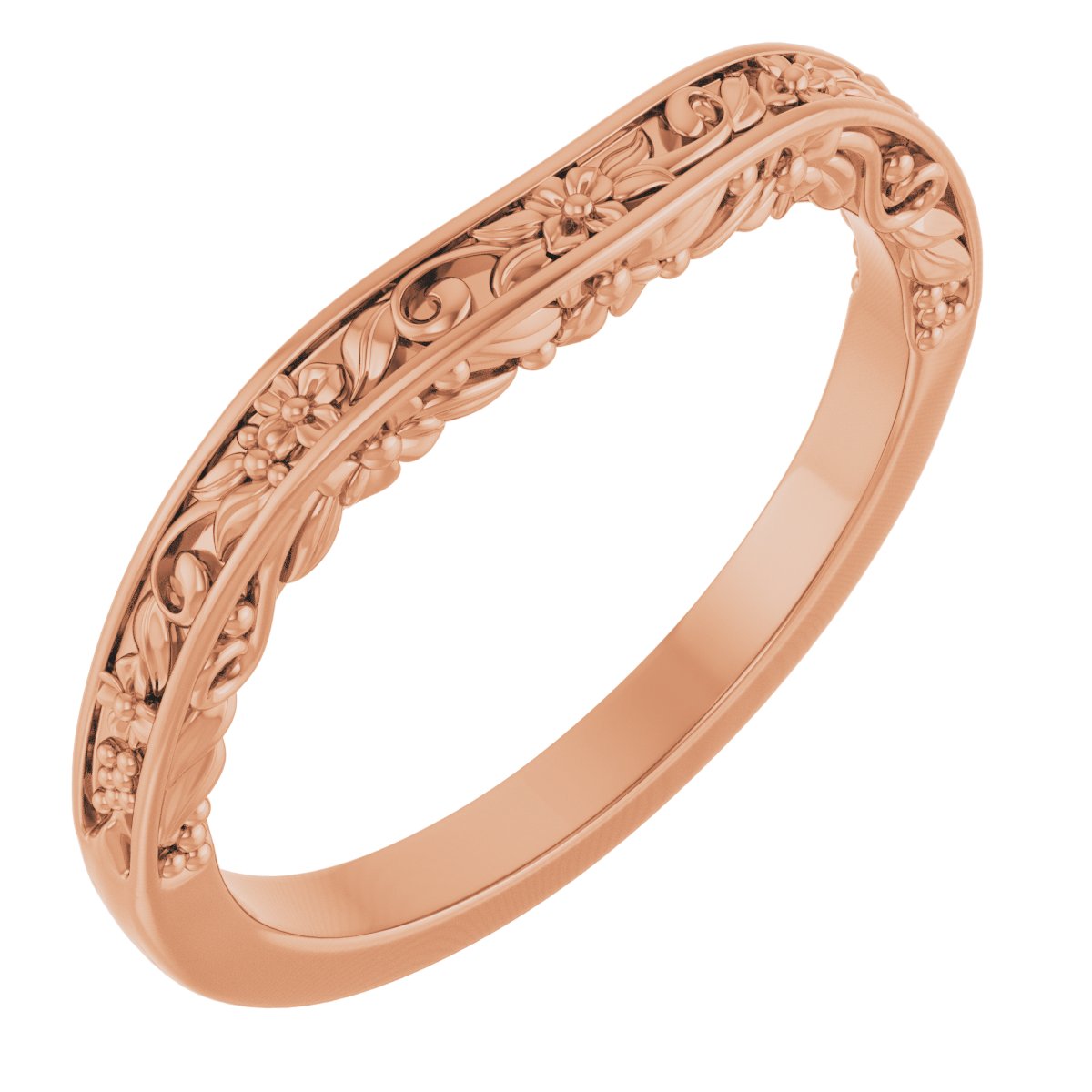 Accented Sculptural Engagement Ring or Band