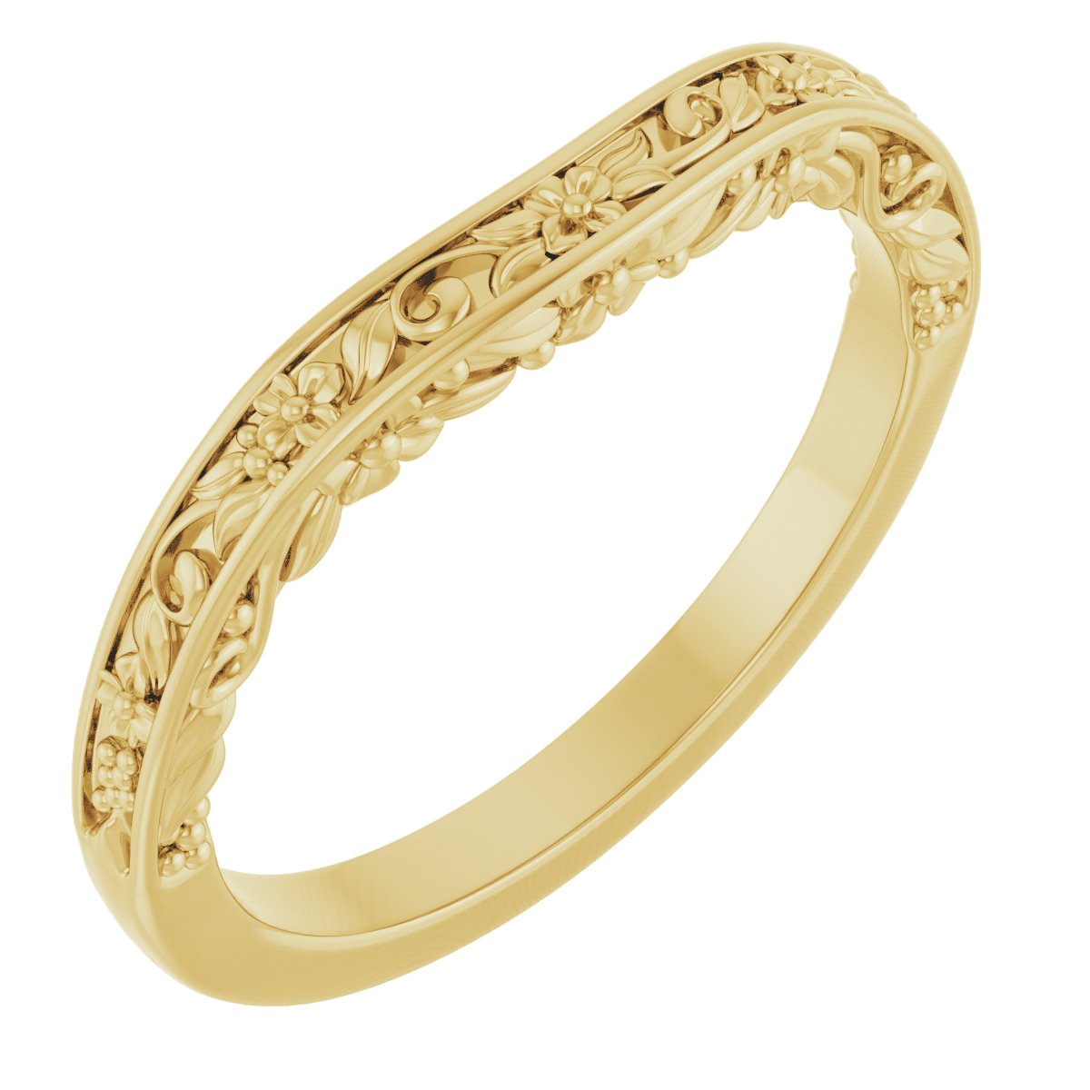 14K Yellow Gold Matching Band