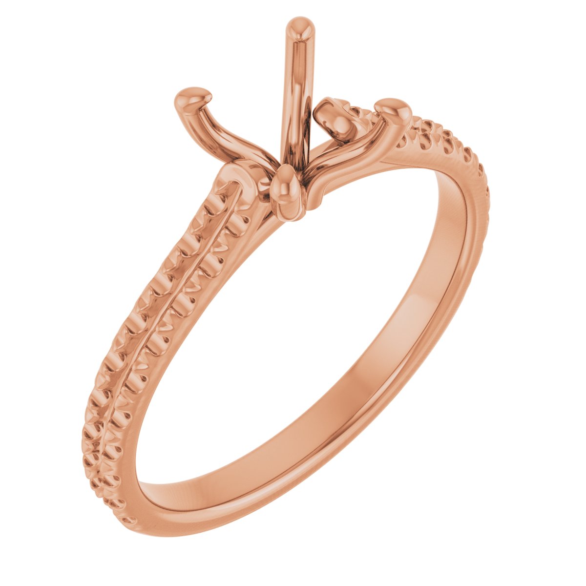 French-Set Accented Engagement Ring or Band