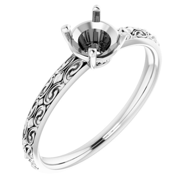 Vintage-Inspired Solitaire Ring