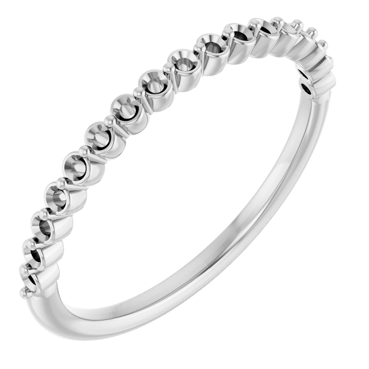 14K White 1/4 CTW Diamond Anniversary Band  