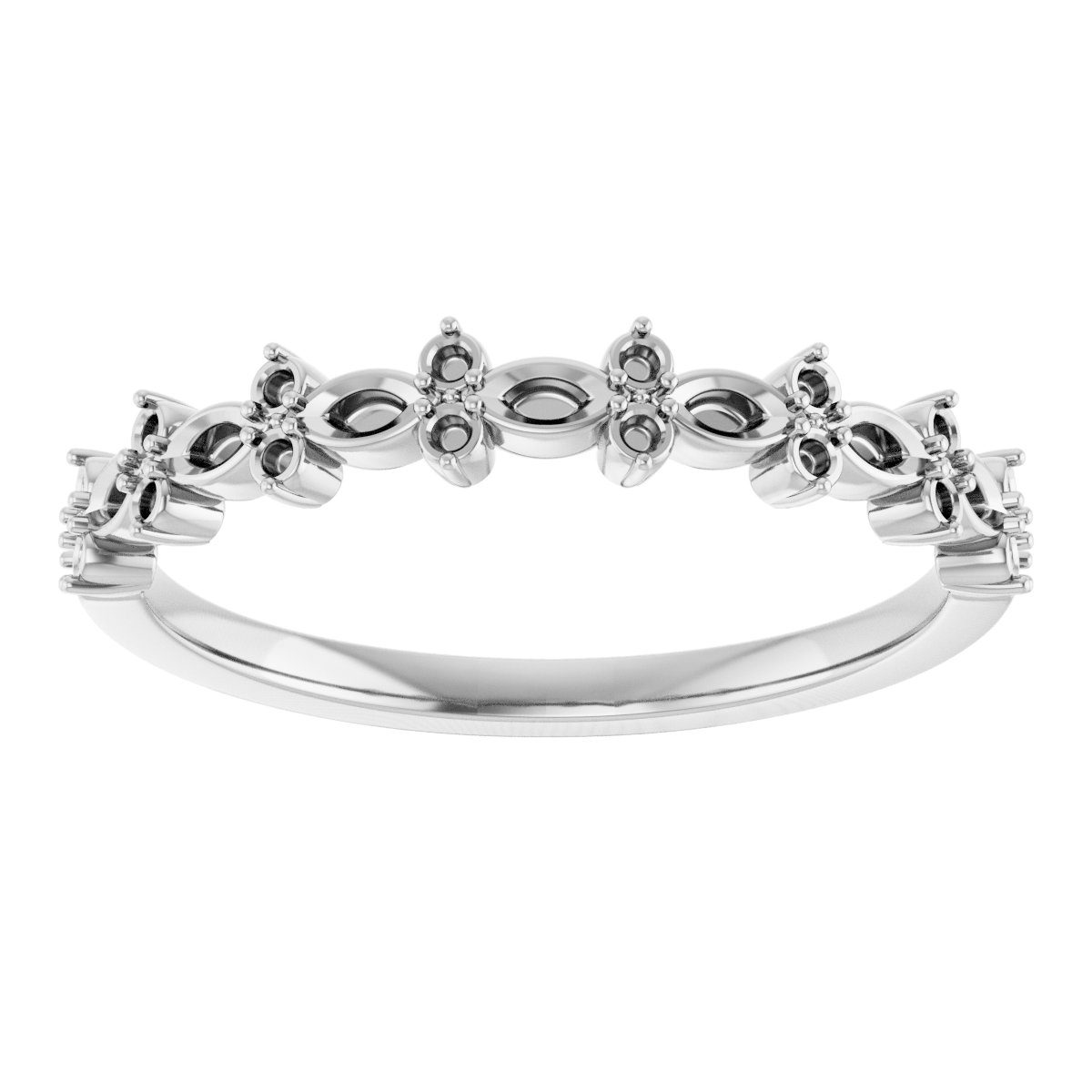 14K White 1/3 CTW Diamond Anniversary Band