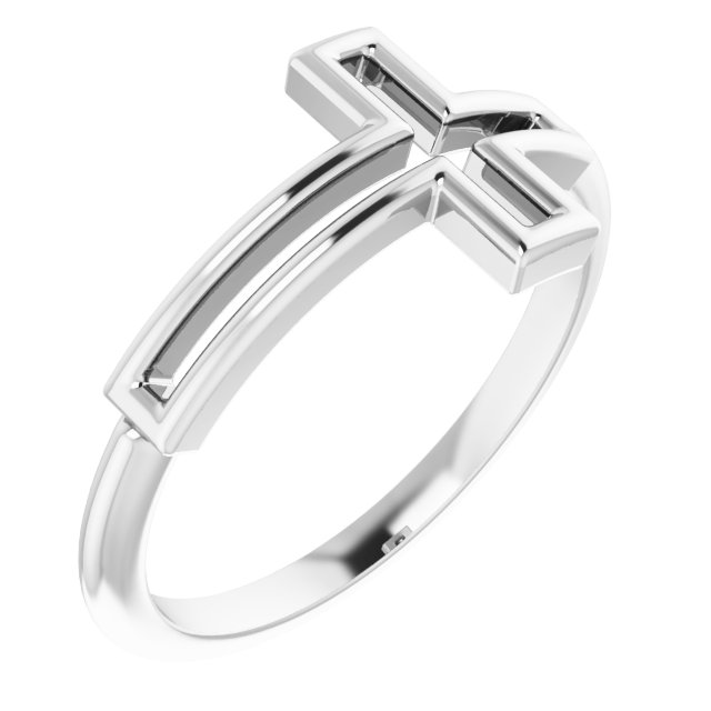 Sterling Silver Cross Ring 