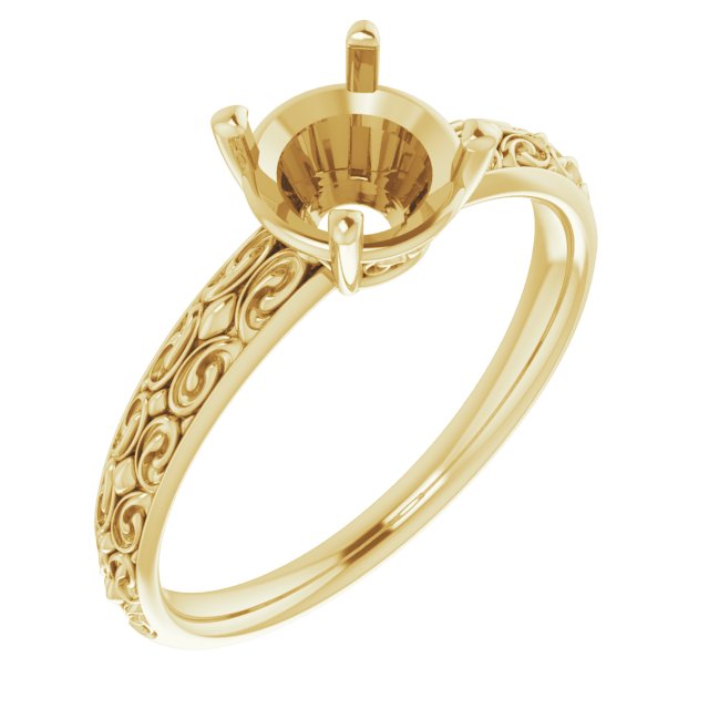 Vintage-Inspired Solitaire Ring
