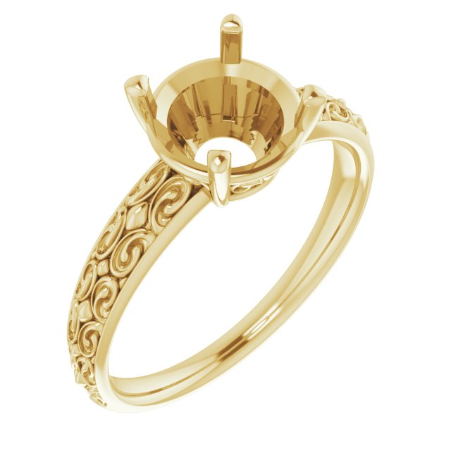 Vintage-Inspired Solitaire Ring