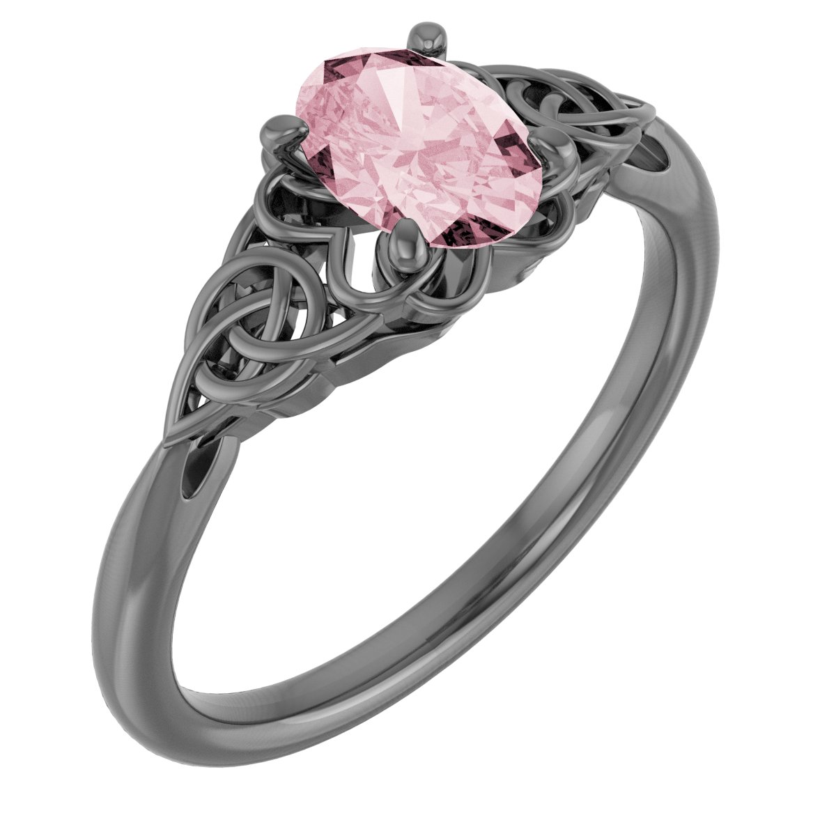 Celtic-Inspired Solitaire Ring