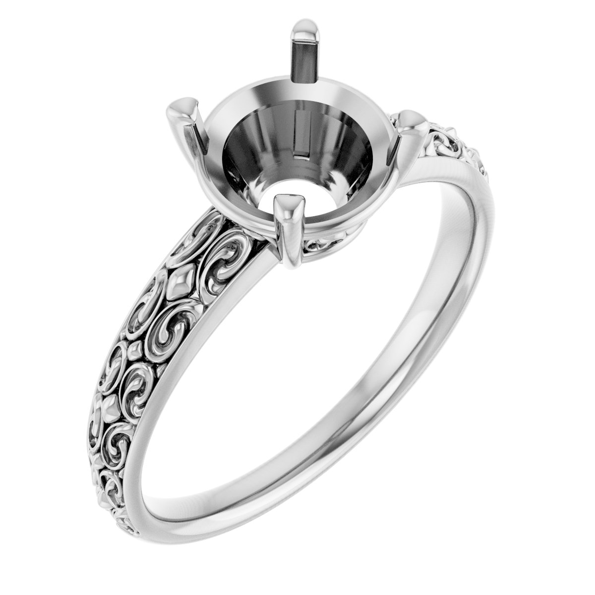 Vintage-Inspired Solitaire Ring