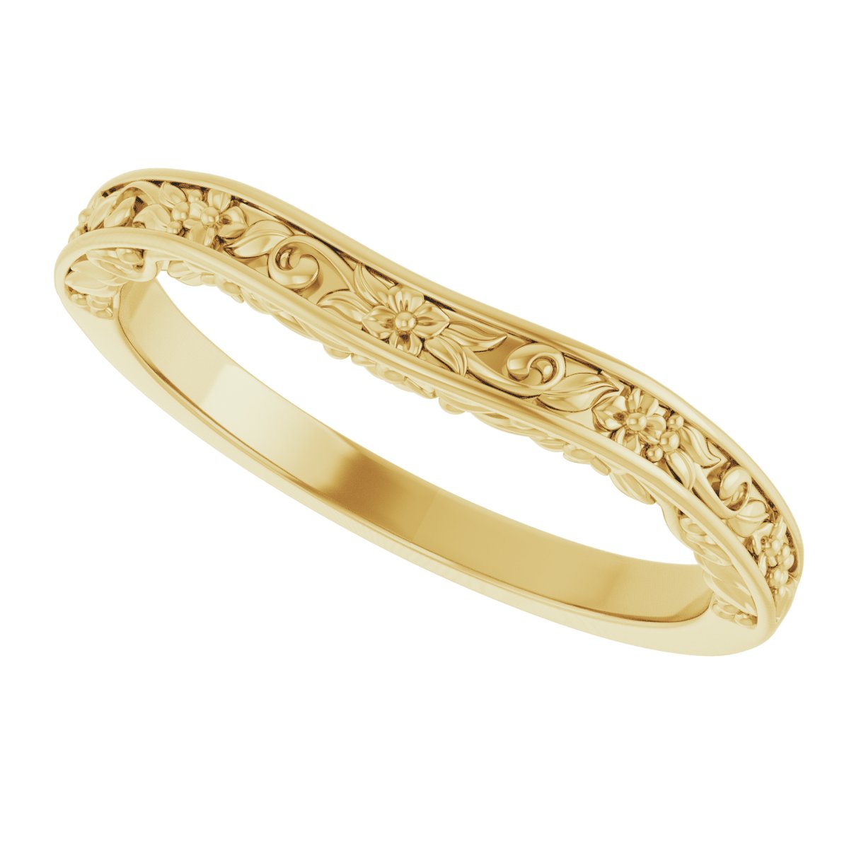 14K Yellow Gold Matching Band