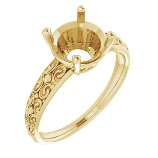 Vintage-Inspired Solitaire Ring