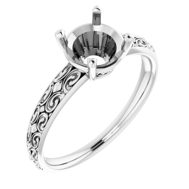 Vintage-Inspired Solitaire Ring