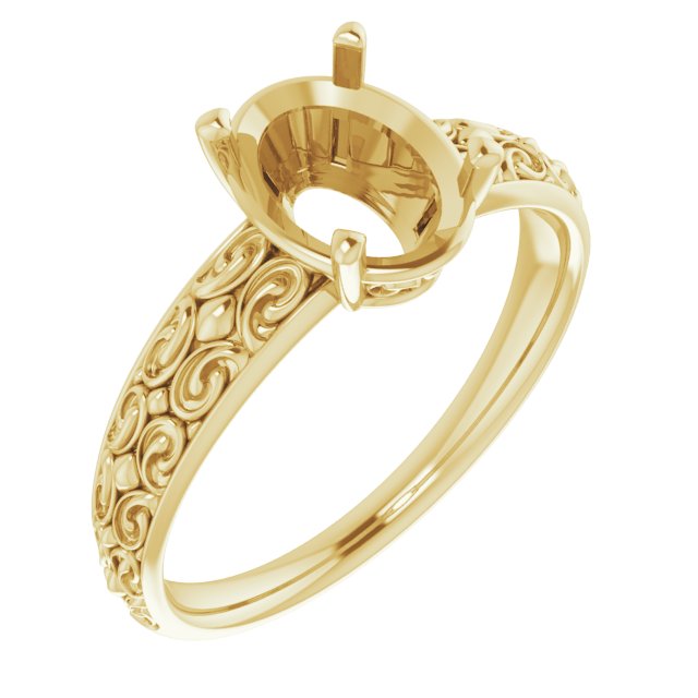 Vintage-Inspired Solitaire Ring