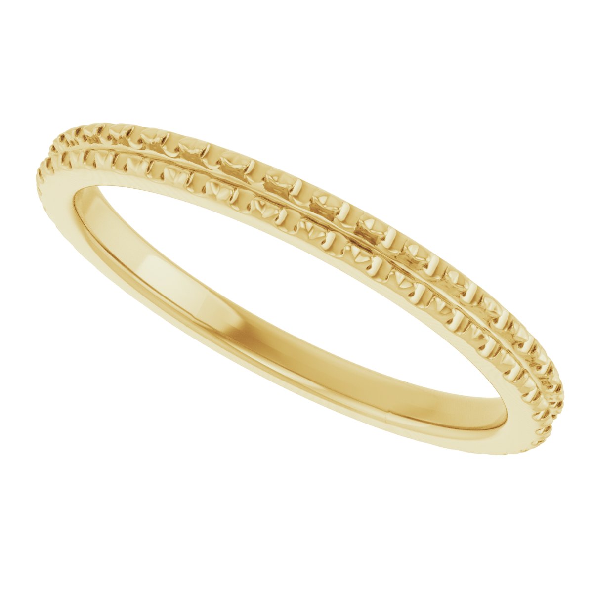 14K Yellow 3/8 CTW Diamond French-Set Anniversary Band 