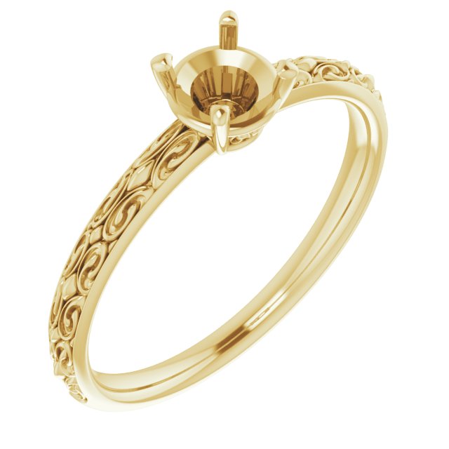 Vintage-Inspired Solitaire Ring