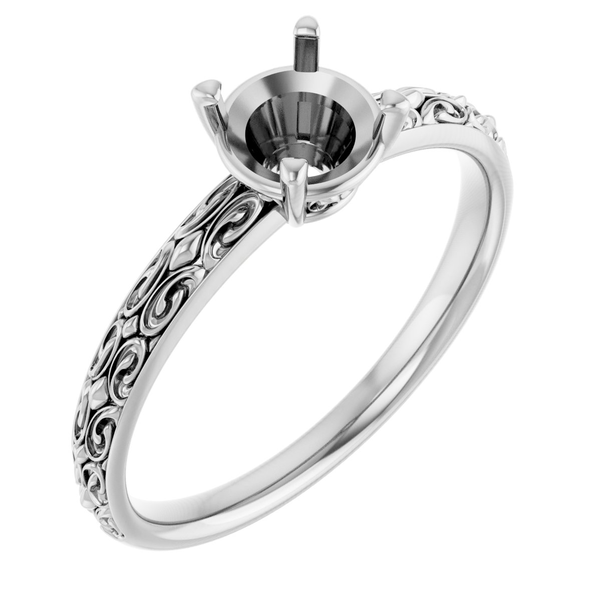 Vintage-Inspired Solitaire Ring