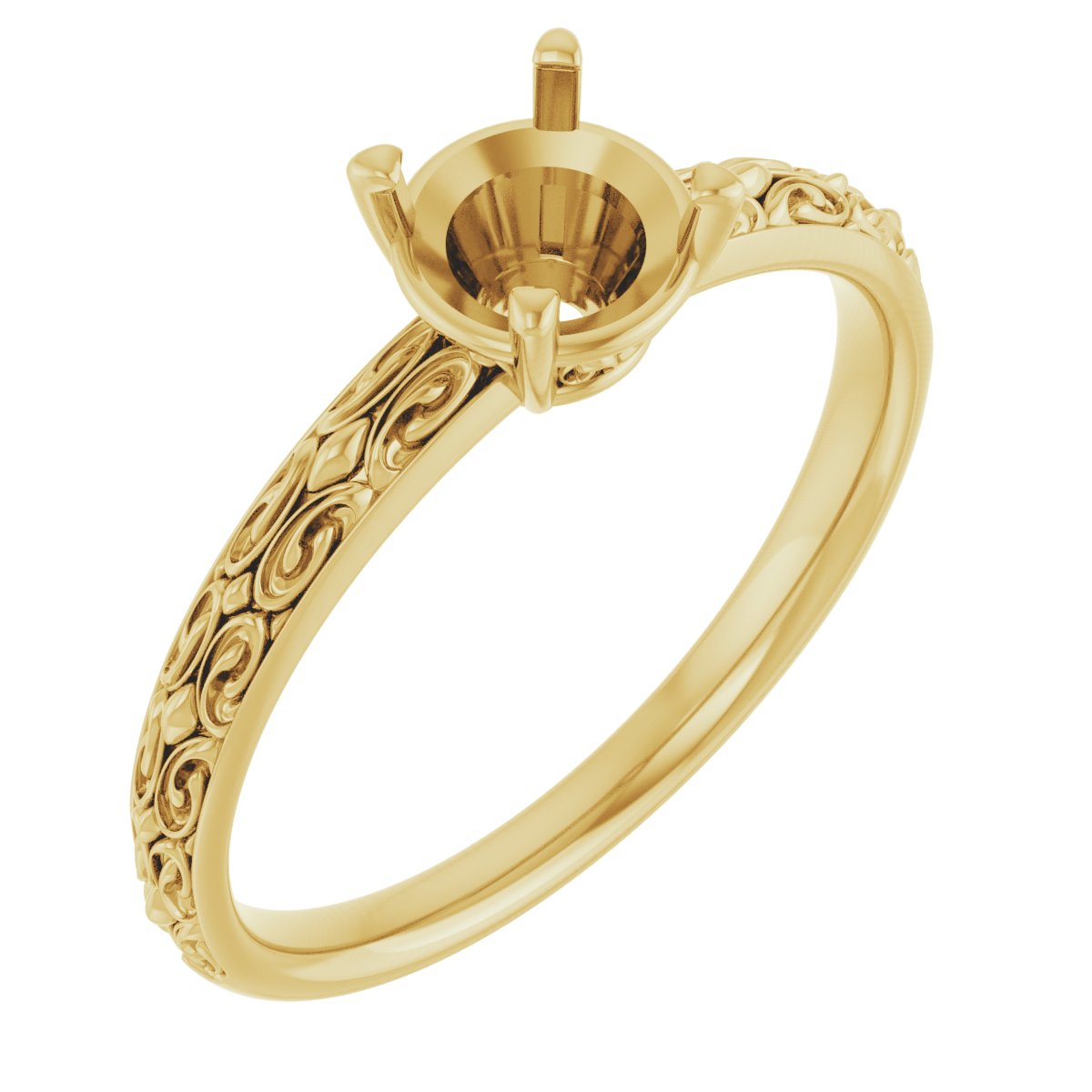 Vintage-Inspired Solitaire Ring