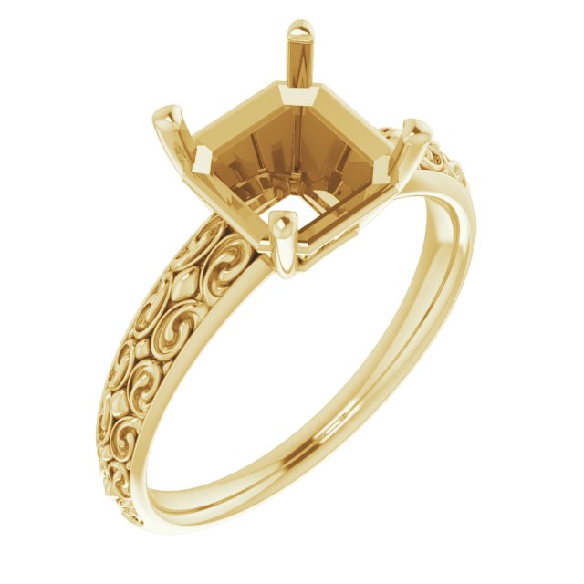 Vintage-Inspired Solitaire Ring