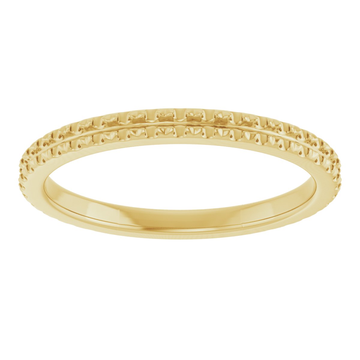 14K Yellow 3/8 CTW Diamond French-Set Anniversary Band 