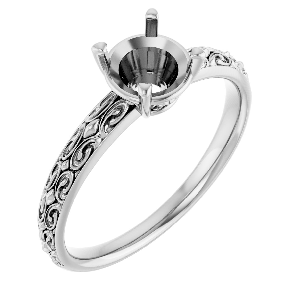 Vintage-Inspired Solitaire Ring