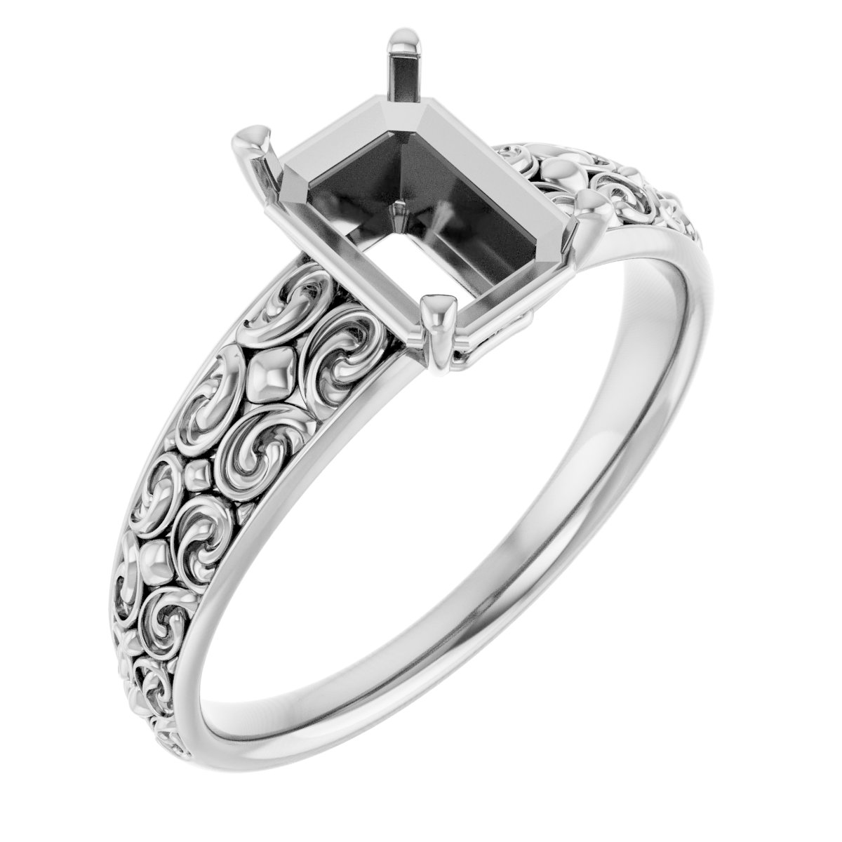 Vintage-Inspired Solitaire Ring