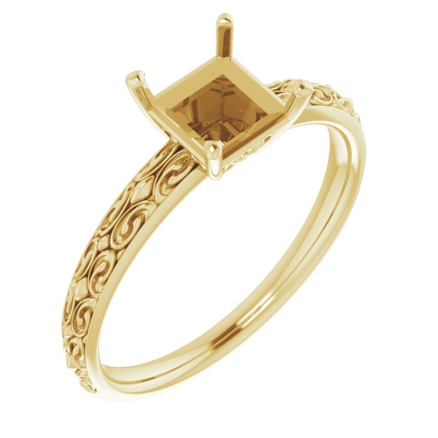 Vintage-Inspired Solitaire Ring