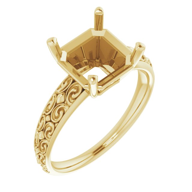Vintage-Inspired Solitaire Ring