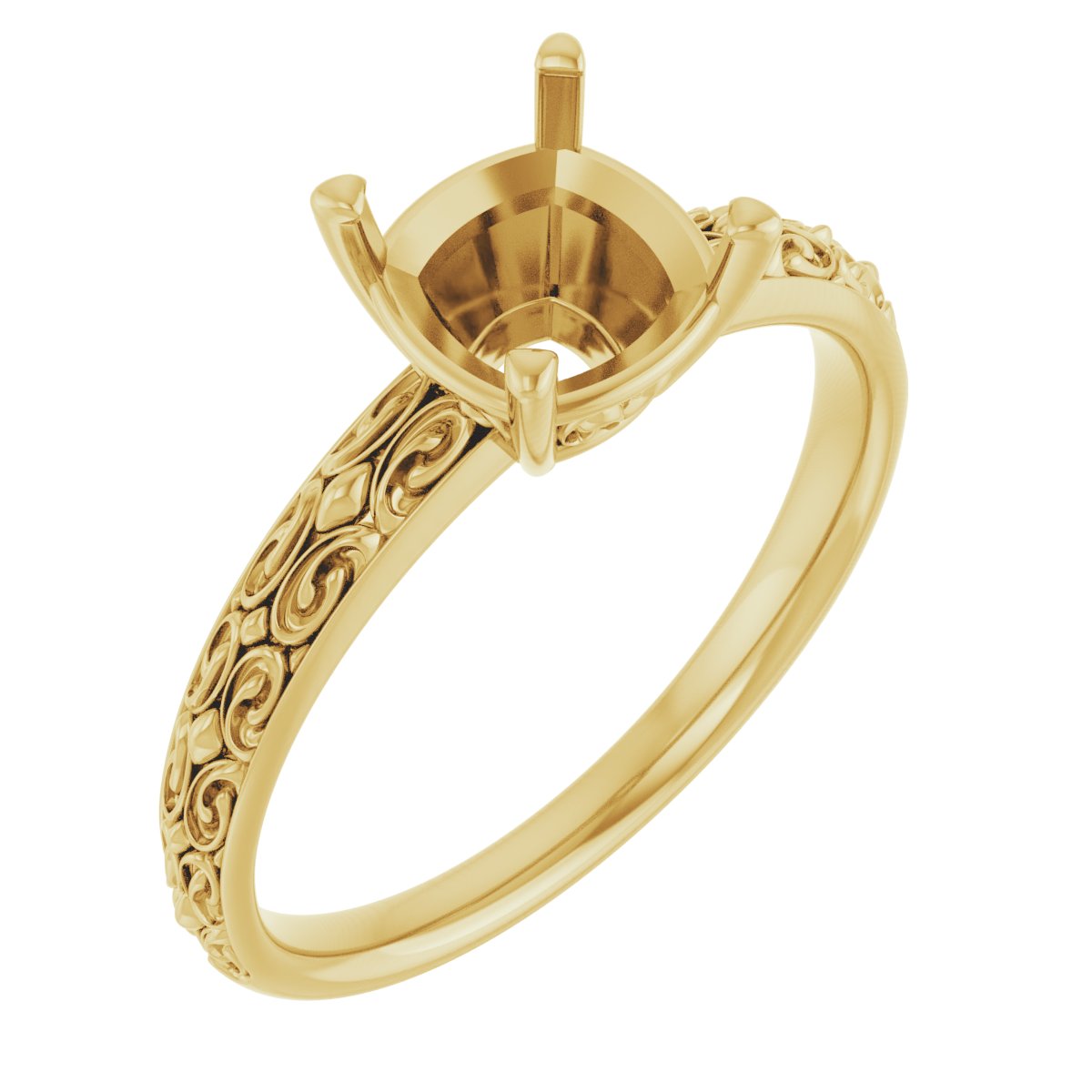 Vintage-Inspired Solitaire Ring