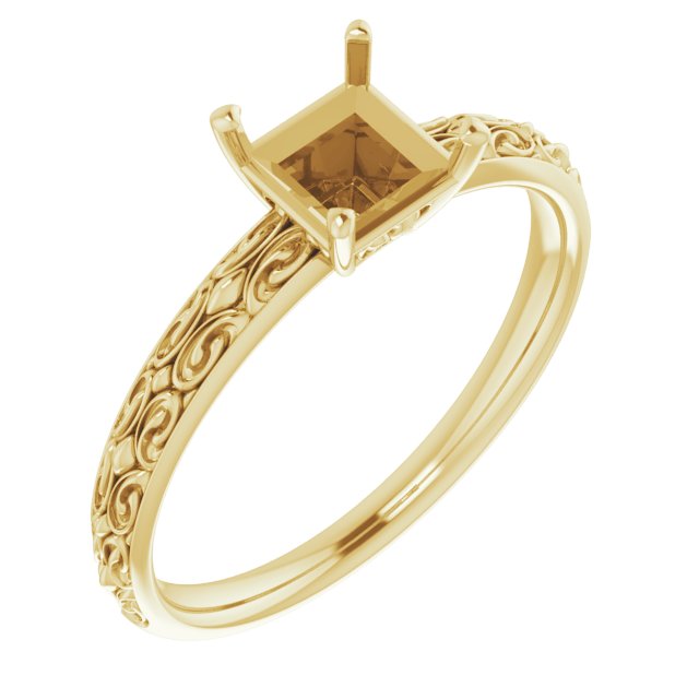Vintage-Inspired Solitaire Ring