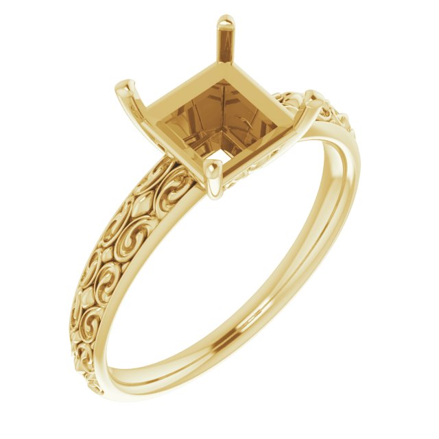Vintage-Inspired Solitaire Ring