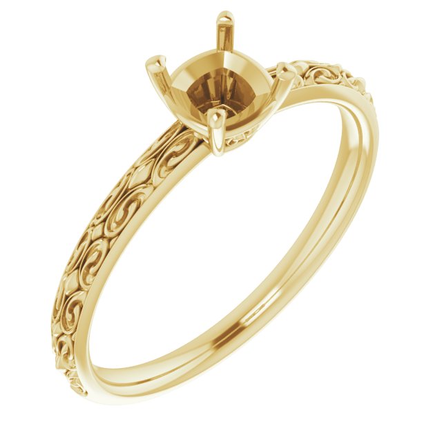 Vintage-Inspired Solitaire Ring
