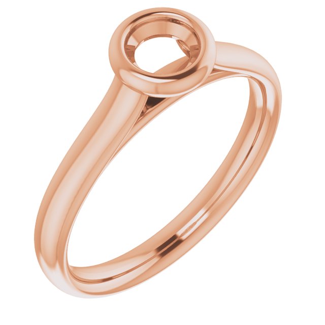 Bezel-Set Solitaire Engagement Ring
