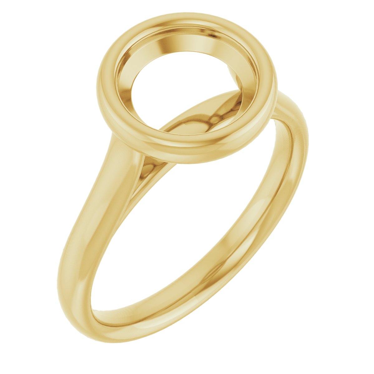Bezel-Set Solitaire Engagement Ring