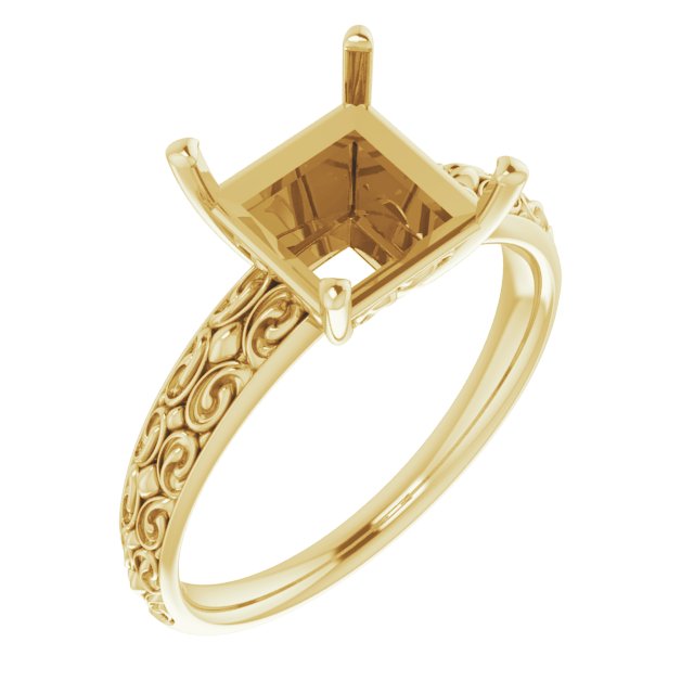 Vintage-Inspired Solitaire Ring