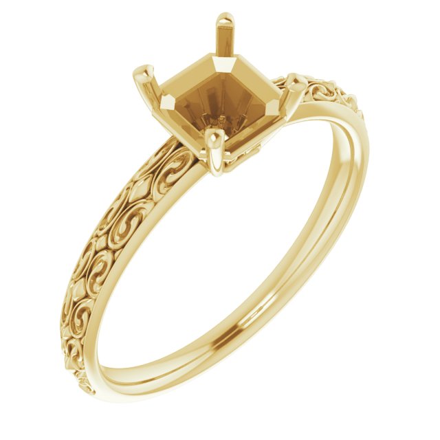 Vintage-Inspired Solitaire Ring