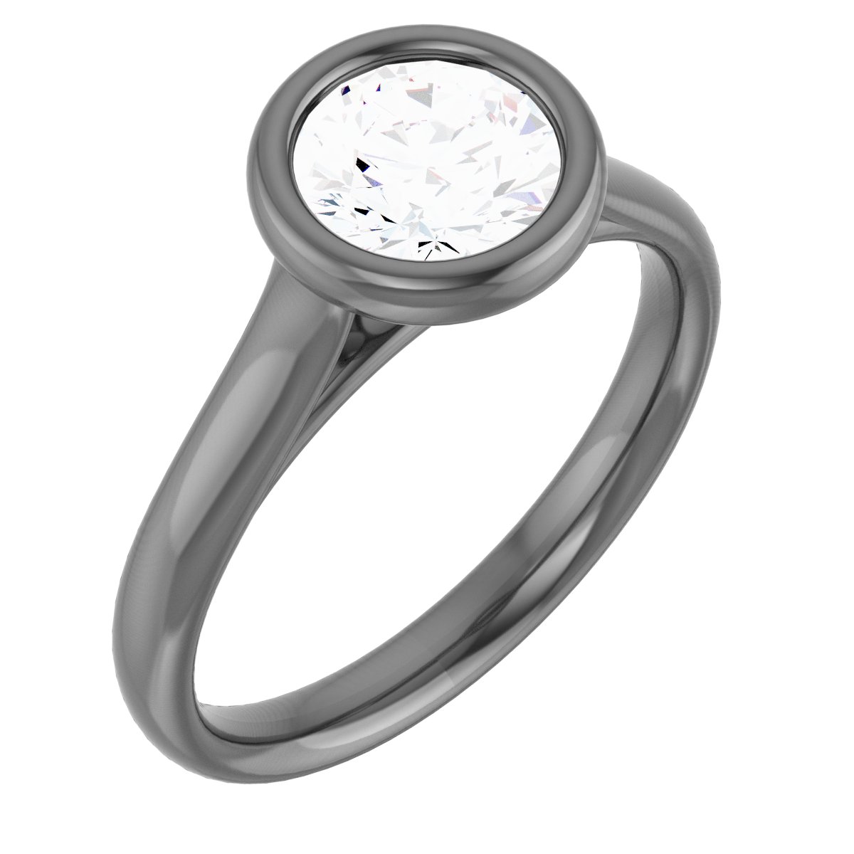 Bezel-Style Solitaire Engagement Ring