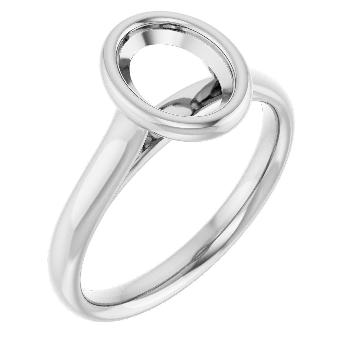 Bezel-Set Solitaire Engagement Ring