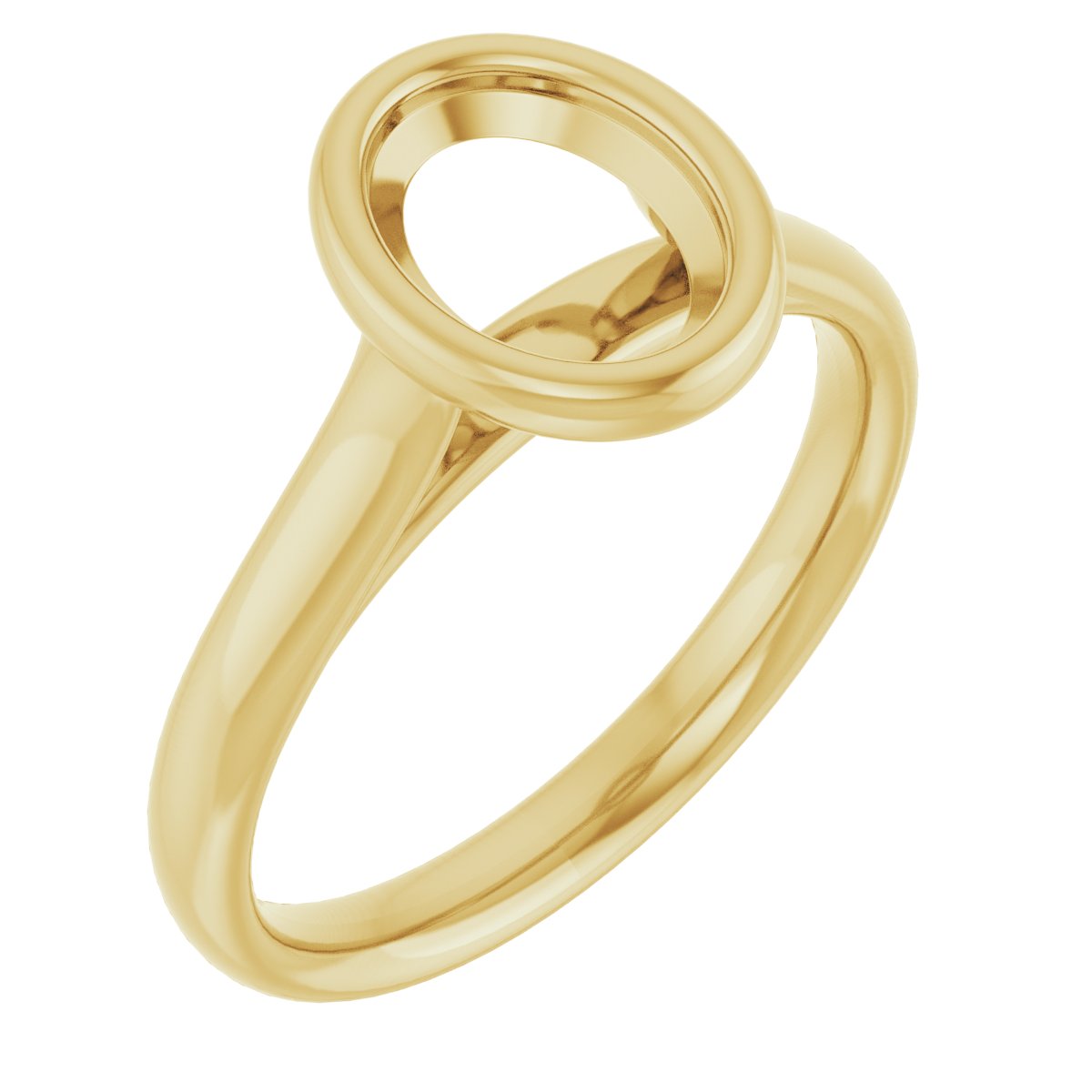 Bezel-Set Solitaire Engagement Ring