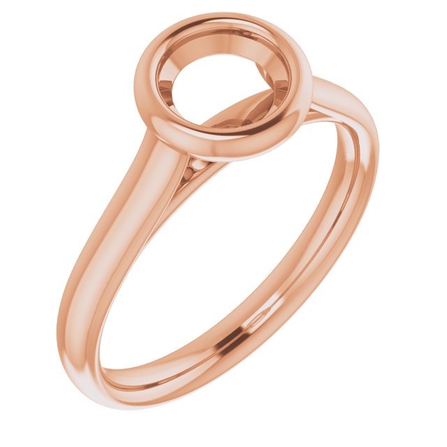 Bezel-Set Solitaire Engagement Ring