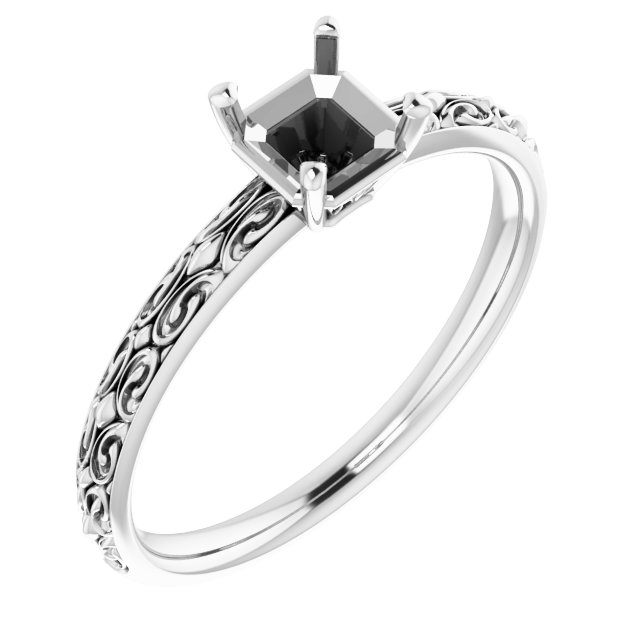 Vintage-Inspired Solitaire Ring