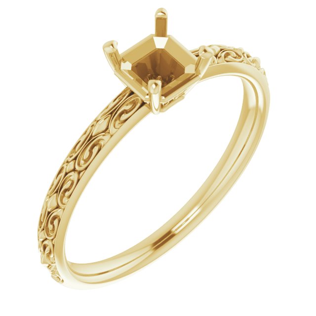 Vintage-Inspired Solitaire Ring