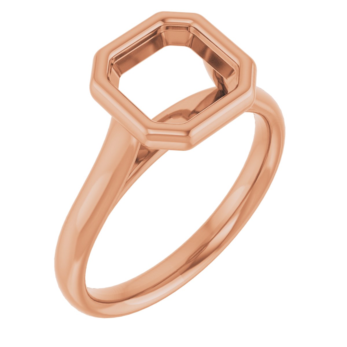 Bezel-Set Solitaire Engagement Ring